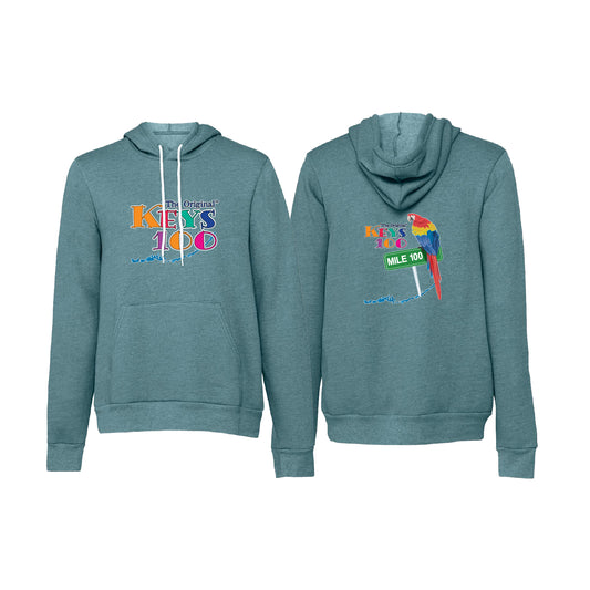 Pullover Hoody - Deep Teal - Full Front Logo