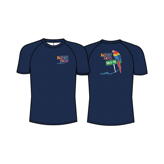 Short Sleeve Performance Tee- Navy Pattern