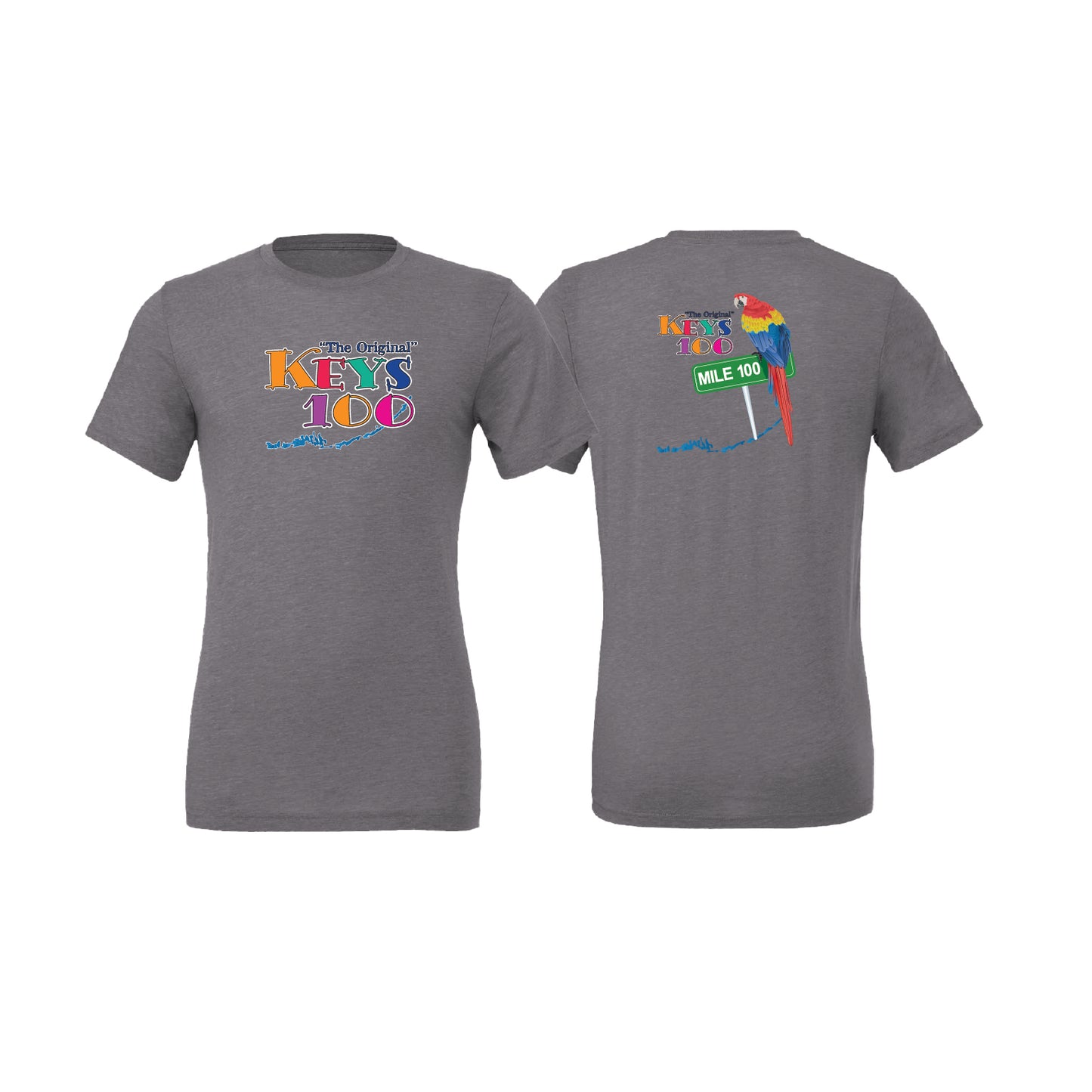 Short Sleeve Tri Blend Tee- Heather Grey